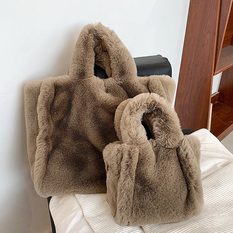 Plush Handbag Tote
