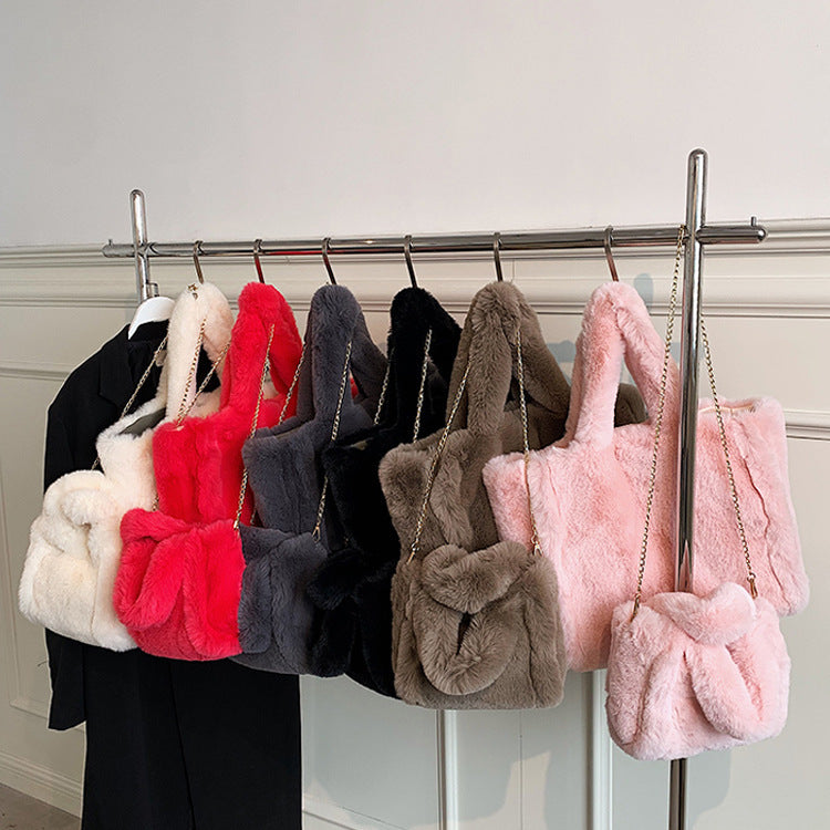 Plush Handbag Tote