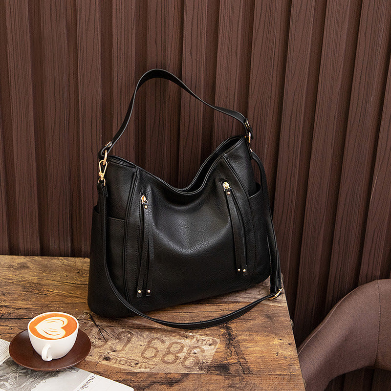 Plain Shoulder Handbag