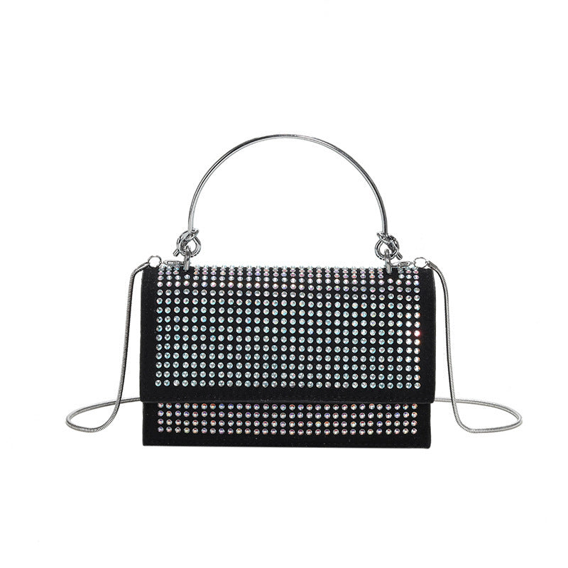 Rhinestone Flap Bag