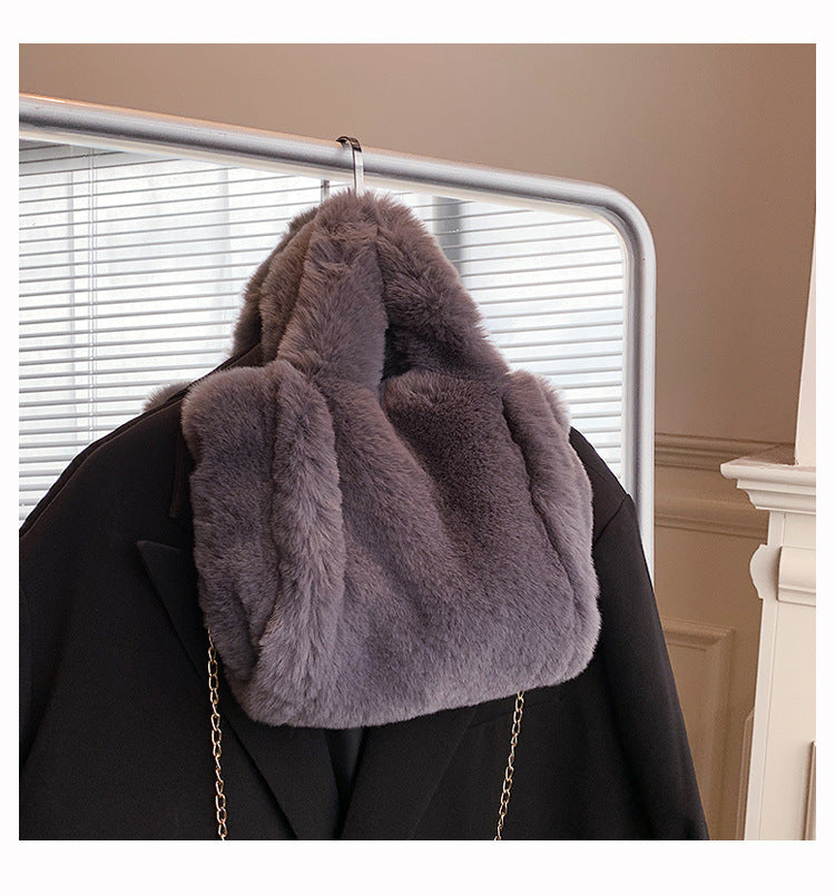 Plush Handbag Tote