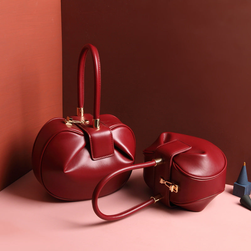 Wonton  Shape Leather handbags