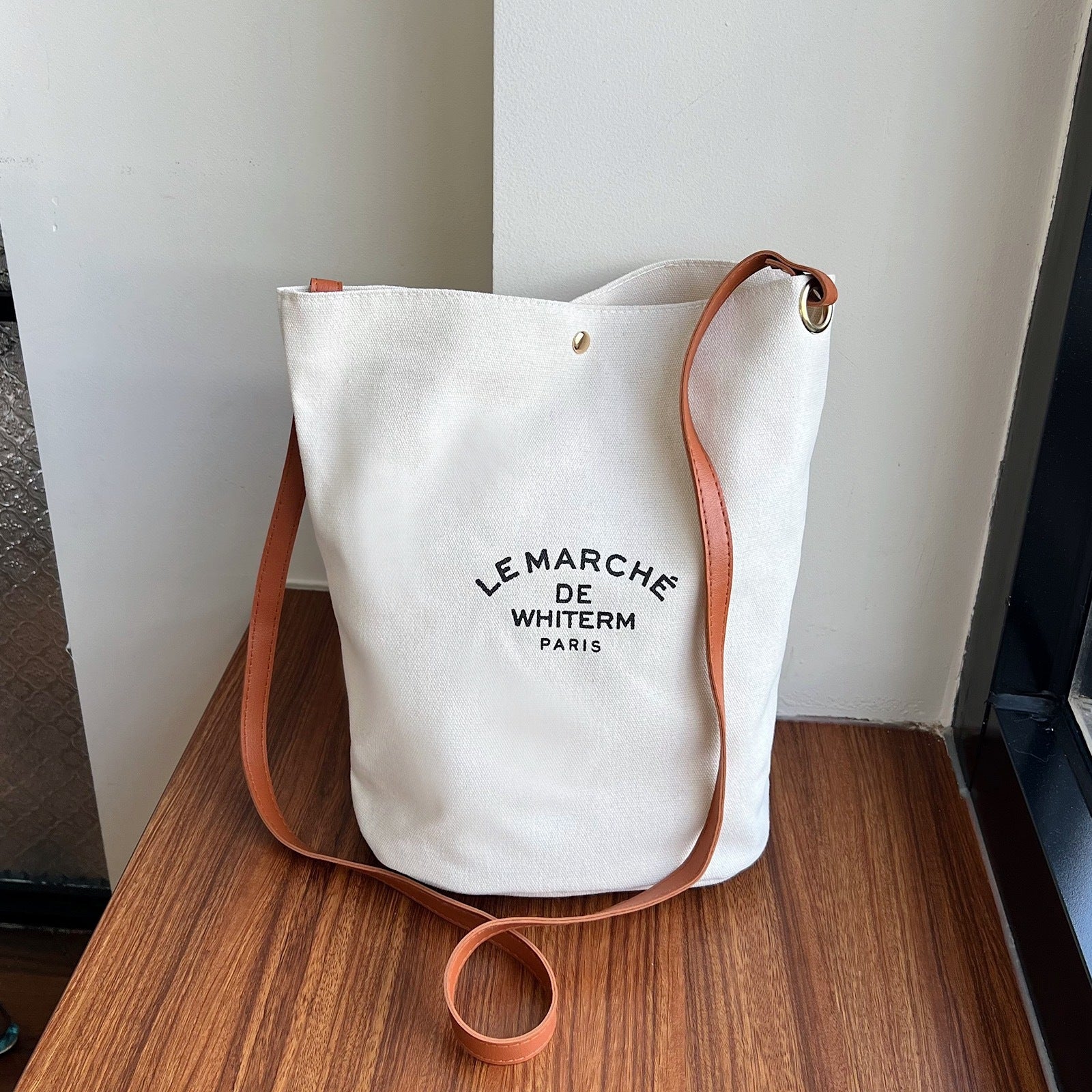 Canvas Tote  Bucket Bag