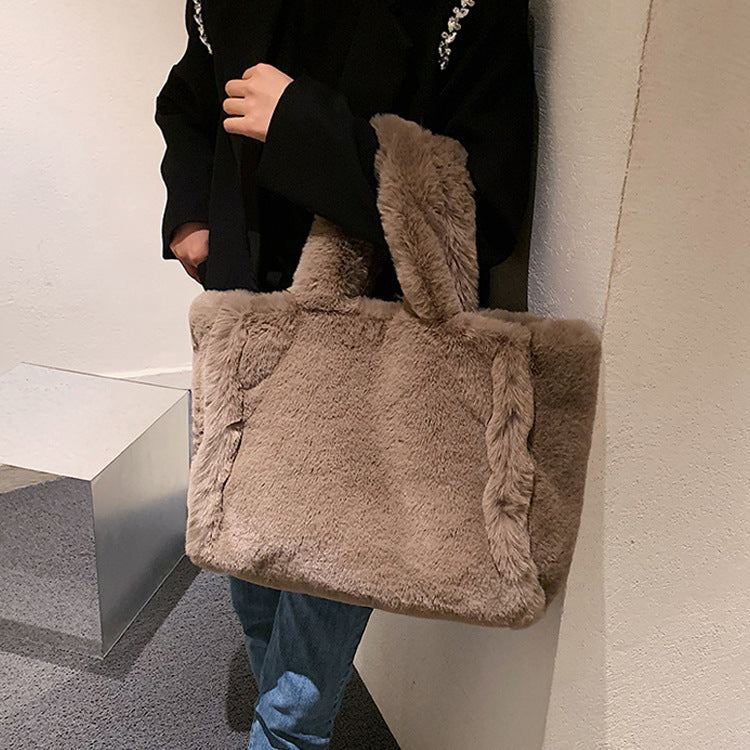 Plush Handbag Tote