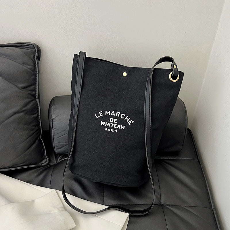 Canvas Tote  Bucket Bag