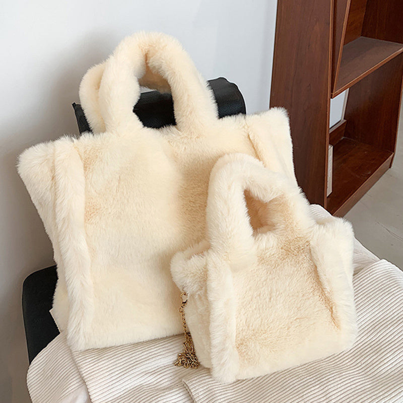 Plush Handbag Tote