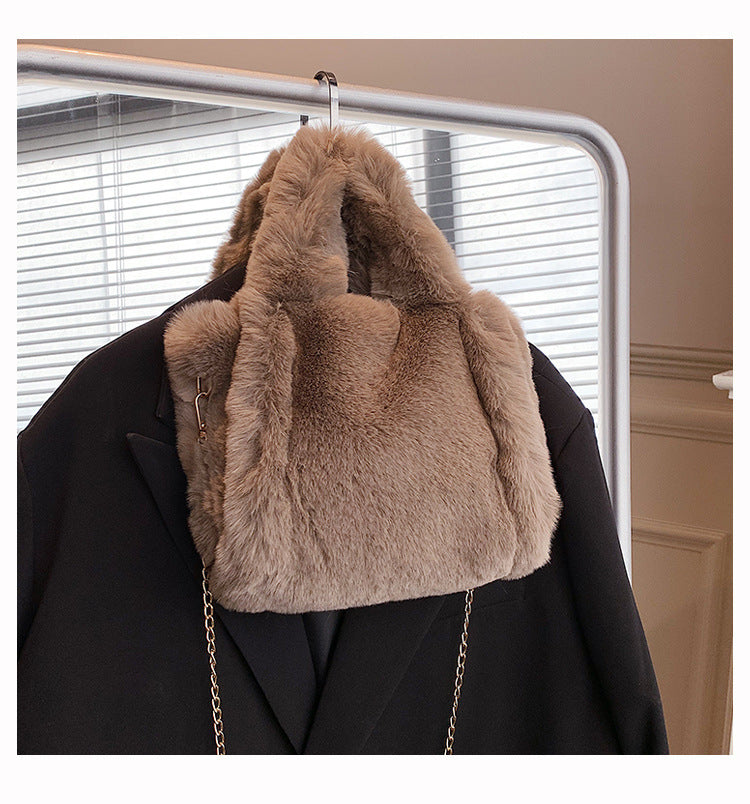 Plush Handbag Tote