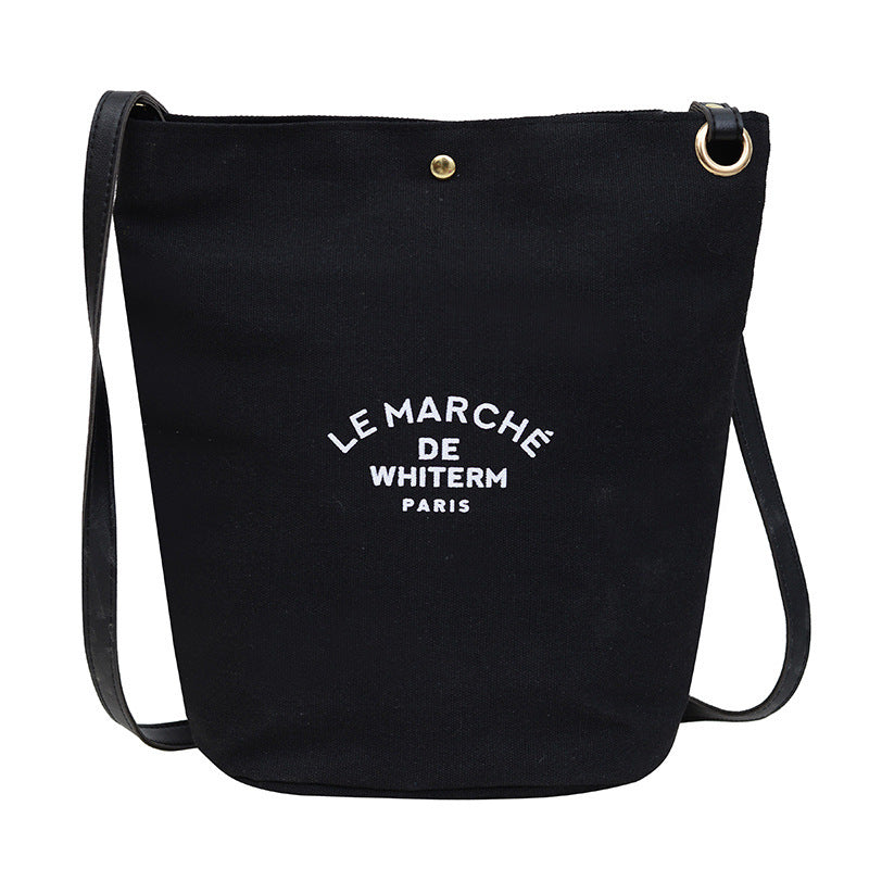 Canvas Tote  Bucket Bag