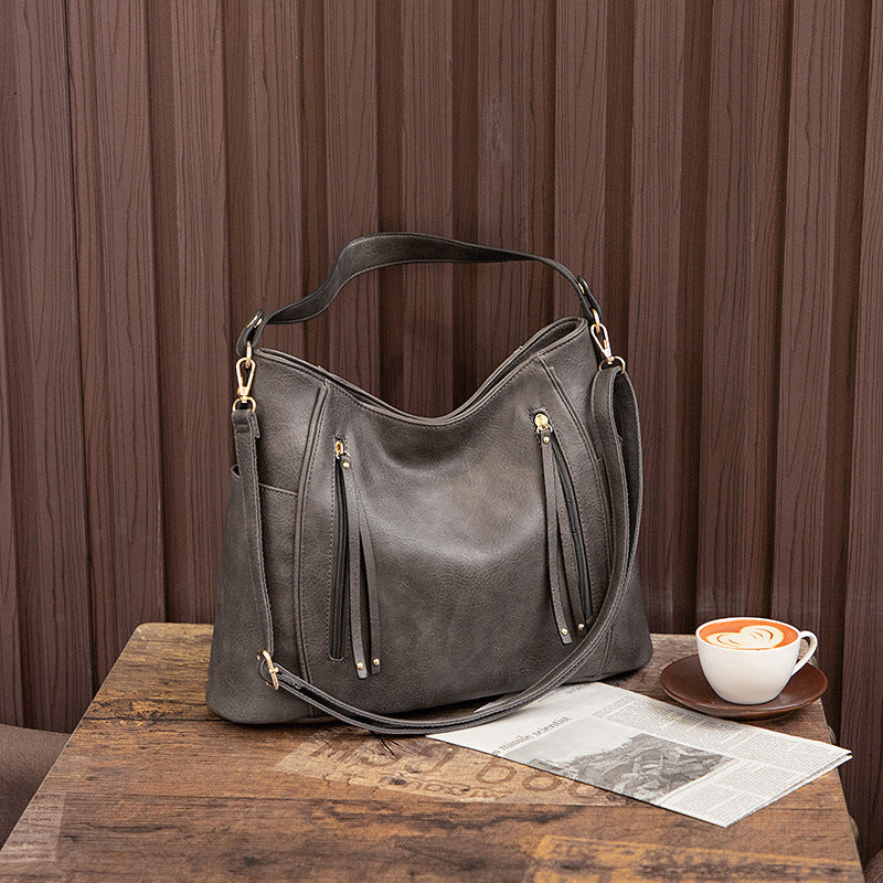 Plain Shoulder Handbag