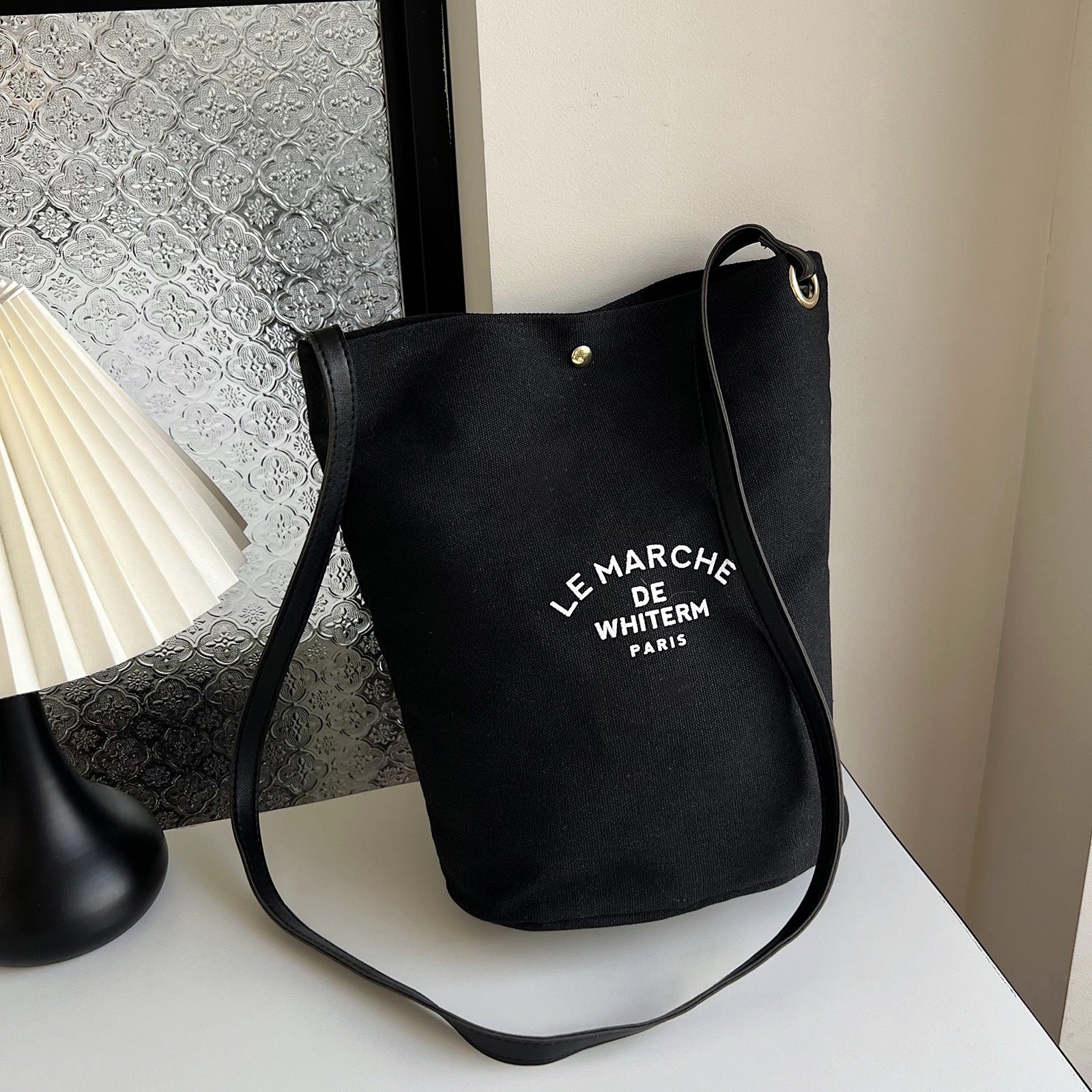 Canvas Tote  Bucket Bag